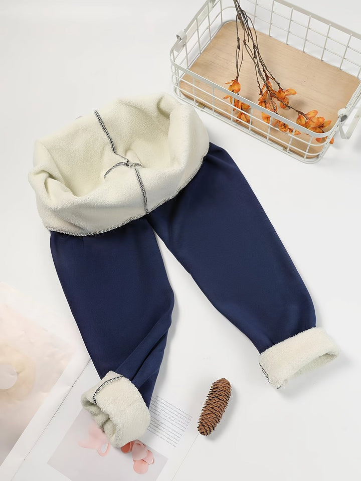 High-Waist Plush-Lined Winter Leggings