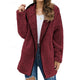 Hooded Teddy Fleece Jacket with Zip Front