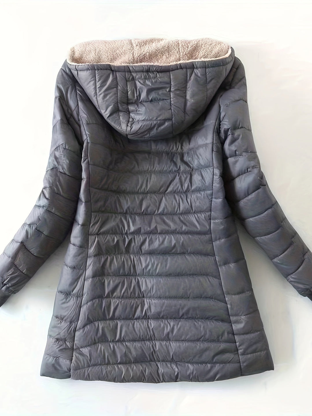 Long Waterproof Quilted Coat with Soft Faux Fur Lining
