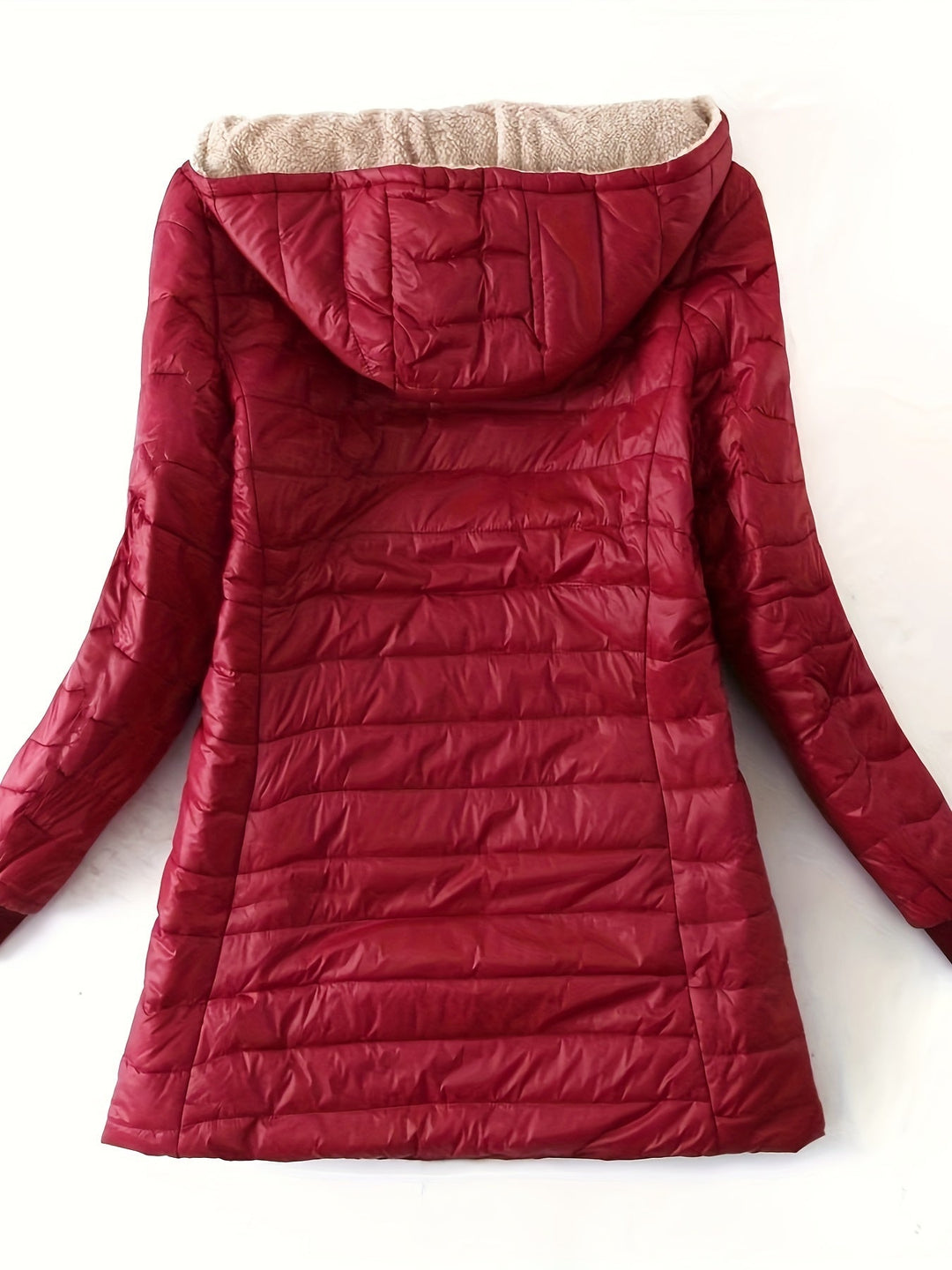 Long Waterproof Quilted Coat with Soft Faux Fur Lining