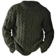 Men's Cable Knit Crew Neck Jumper