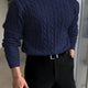 Men's Chunky Cable Knit Crew Neck Jumper