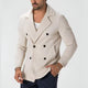 Men's Double-Breasted Tailored Short Coat