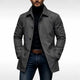 Men's Lightweight Button-Front Jacket with Notched Lapels