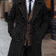 Men's Long Double-Breasted Tailored Overcoat