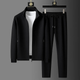 Men's Premium Two-Piece Tracksuit with Zip Jacket and Trousers