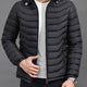 Men's Quilted Puffer Jacket with Removable Hood