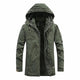 Men's Sherpa-Lined Hooded Field Jacket with Sleeve Pocket