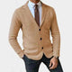 Men's Slim-Fit Three-Button Blazer with Notch Lapels and Patch Pockets