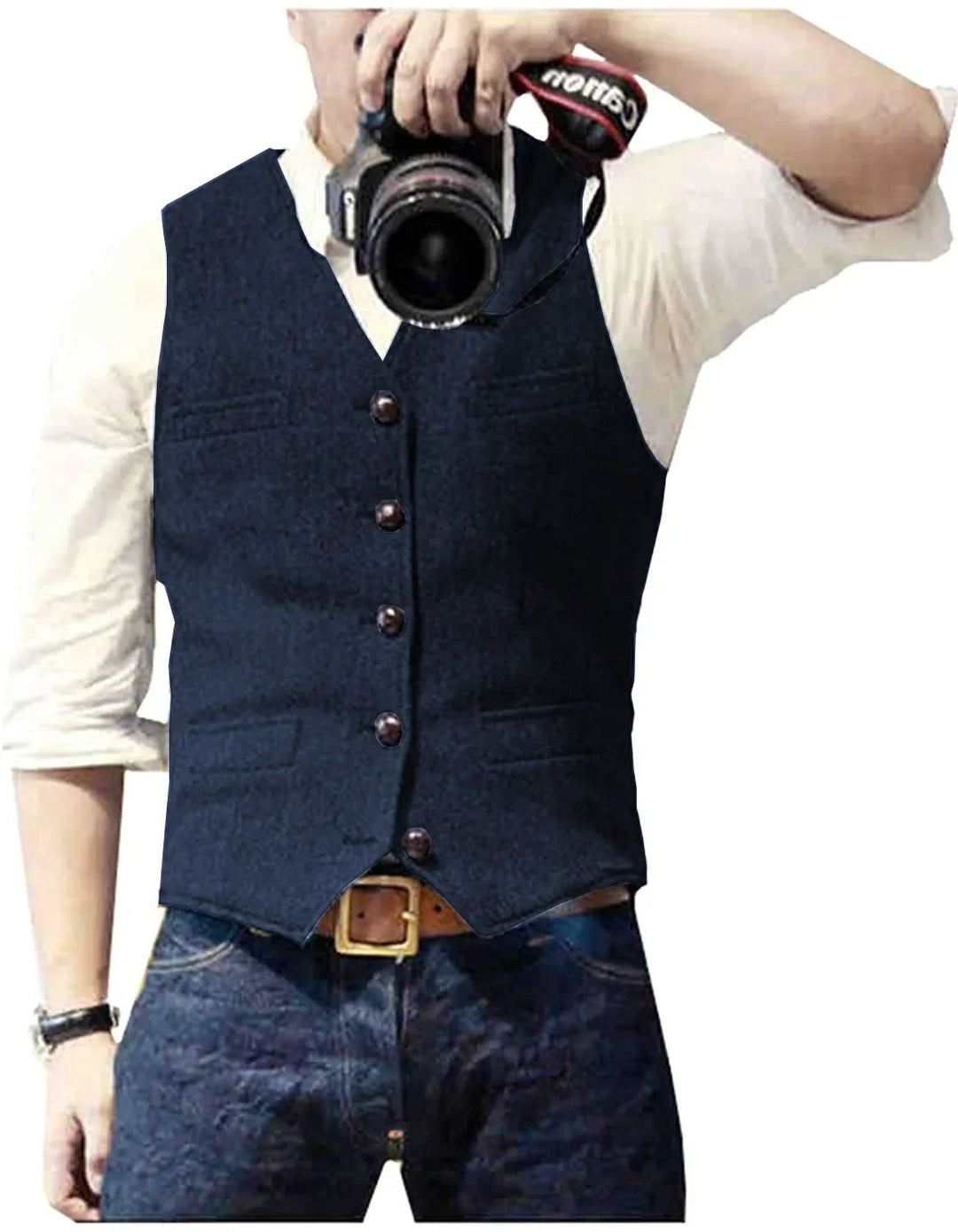 Men's Tailored Heritage Waistcoat with Button Front