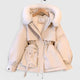 Padded Zip-Up Parka with Faux Fur Hood and Trim