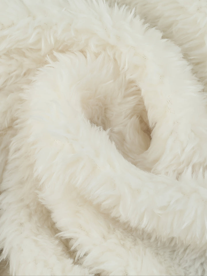 Plush-Lined Hooded Jacket with Zip and Snap Front - Marl &amp; Mere