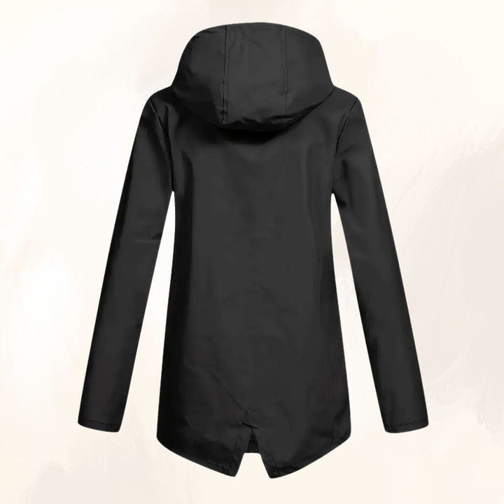 Waterproof Hooded Parka with Plush Fur Lining and Flap Pockets